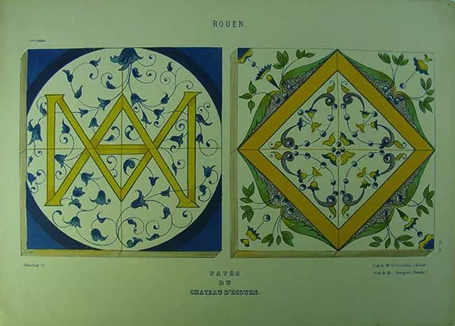 Rouen  Pavés du Chateau d'Écouen