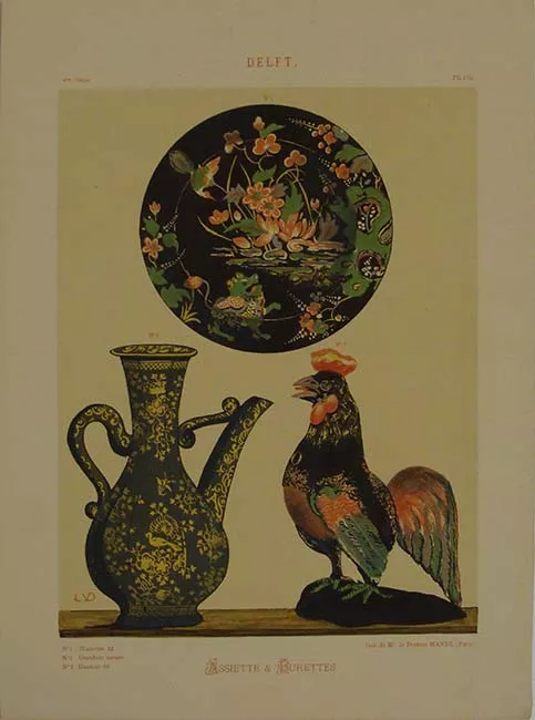 Delft Assiette & Burettes