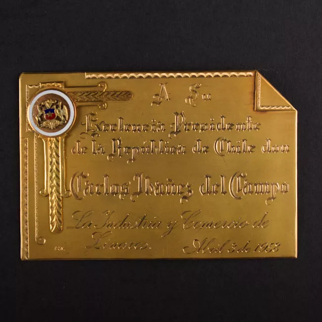 PlacaConmemorativa de Linares a Carlos Ibañez del Campo