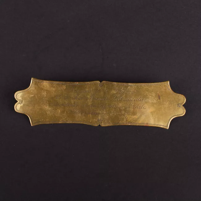 Placa en homenaje a Jose Manuel Balmaceda de Francisco Taforo