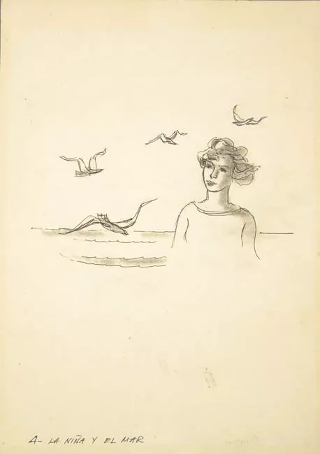 4- La niña y el mar