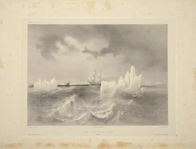 Iles et banc de glace