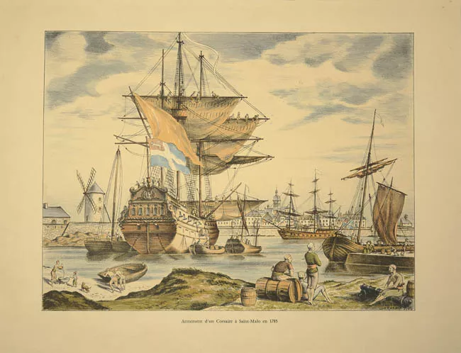 Armement d'un Corsaire à Saint-Malo en 1785