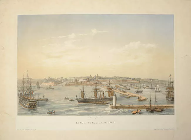 Le port et la vilee de Brest