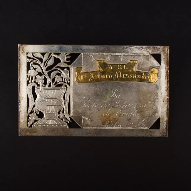 Placa conmemorativa al Presidente Arturo Alessandri Palma, de la colonia Libanesa de Ovalle