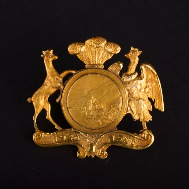 Escudo de Chile conmemorativo a Arturo Alessandri Palma los mineros del Teniente