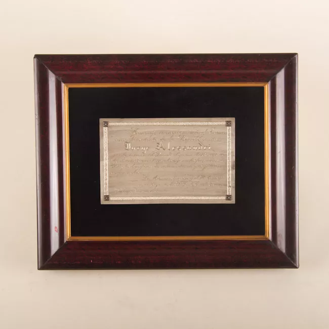 Placa conmemorativa