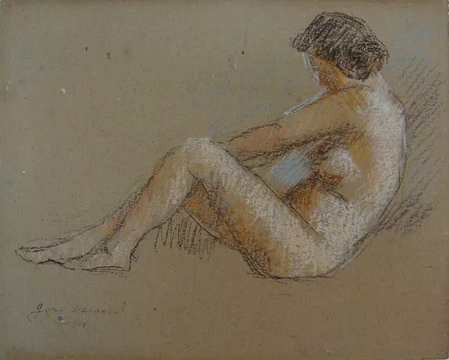 Croquis de desnudo femenino