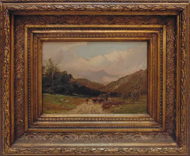 Paisaje con carreta