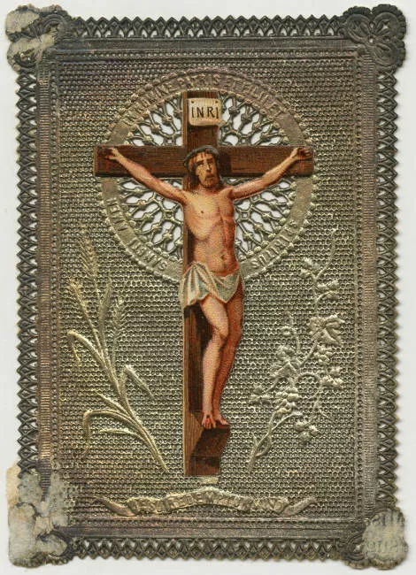 Estampa con Cristo Crucificado