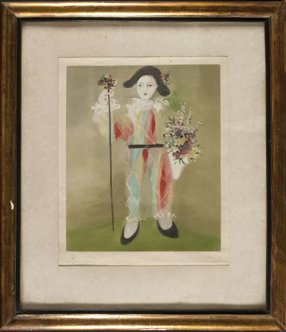 Le petit pierrot aux fleurs