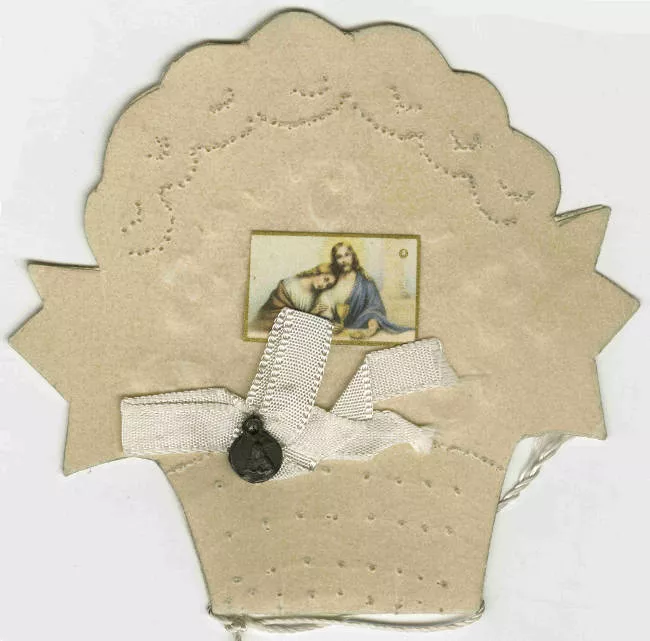 Tarjeta de bautismo de Alfonso Leopoldo Duhart Peña