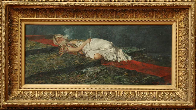 La fumadora
