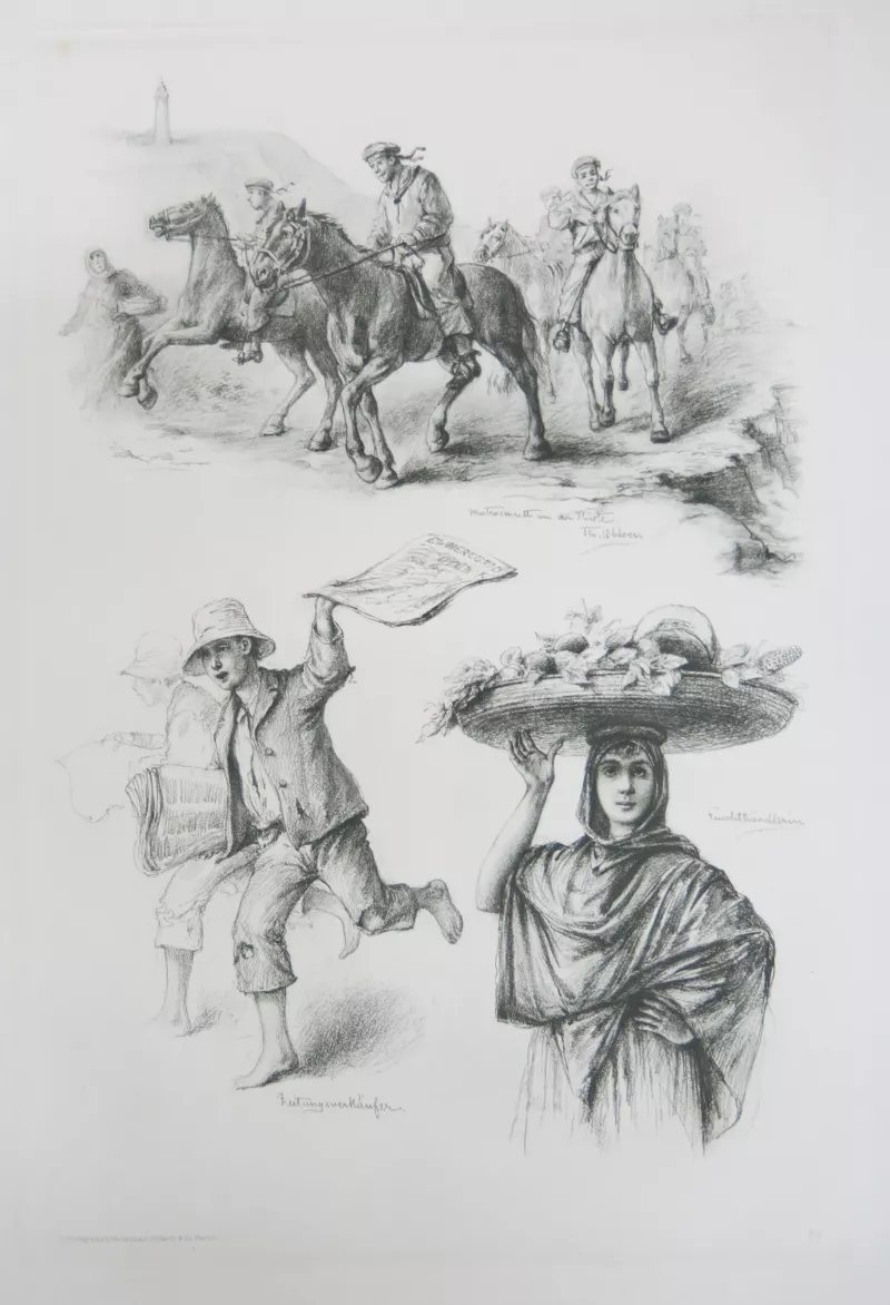 Carrera de marineros en la costa