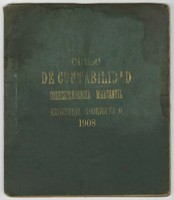 Cuaderno de Curso de Contabilidad, Correspondencia Mercantil.