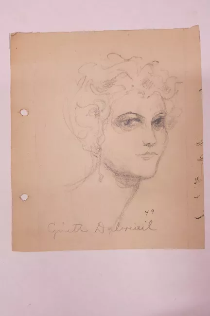 Retrato de Ginette Dabreiul