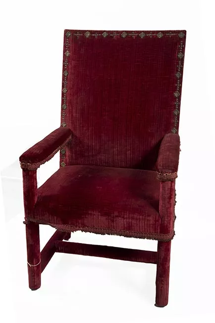 Sillón que ocupó el Papa Juan Pablo II
