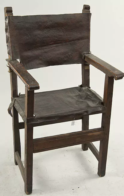 Silla de vaqueta