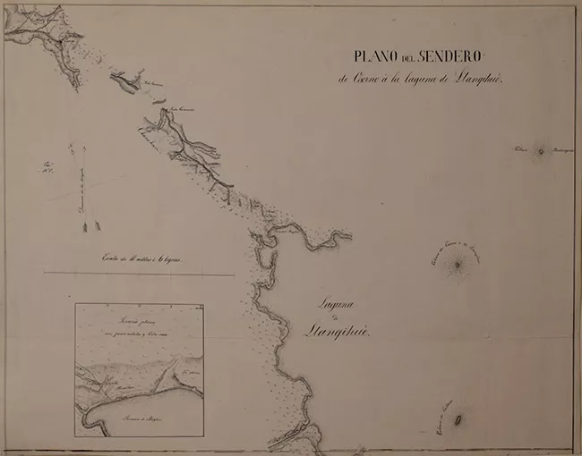 Plano del Sendero de Osorno a la Laguna de Llanquihue