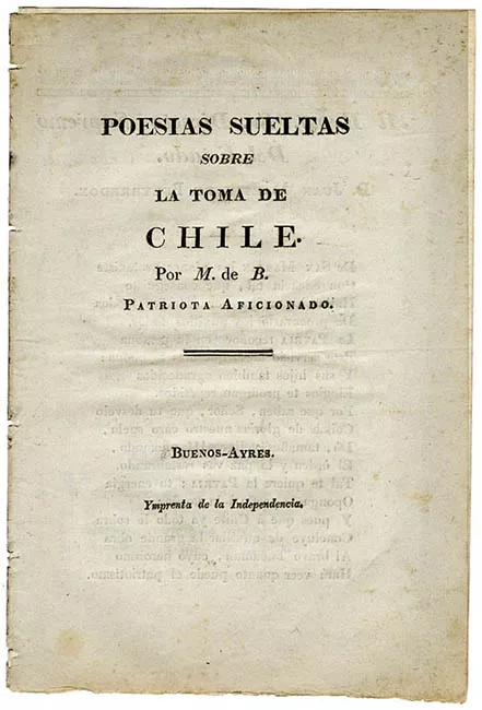 Poesías sueltas sobre la toma de Chile