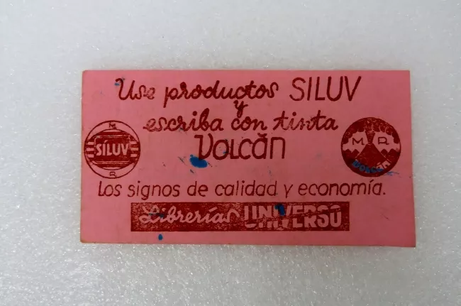 Tarjeta publicidad Librería Universo