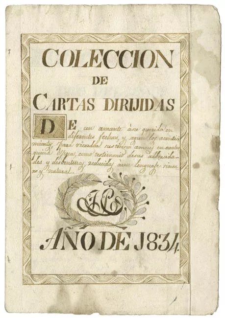 Colección de Cartas dirijidas de un amante