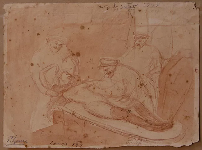 Escena en la escuela de medicina