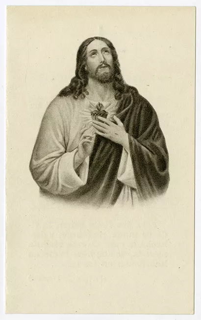 Tarjeta de defunción de Elvira Matte de Grez