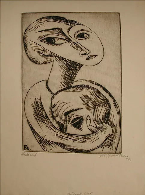 Mujer consolando