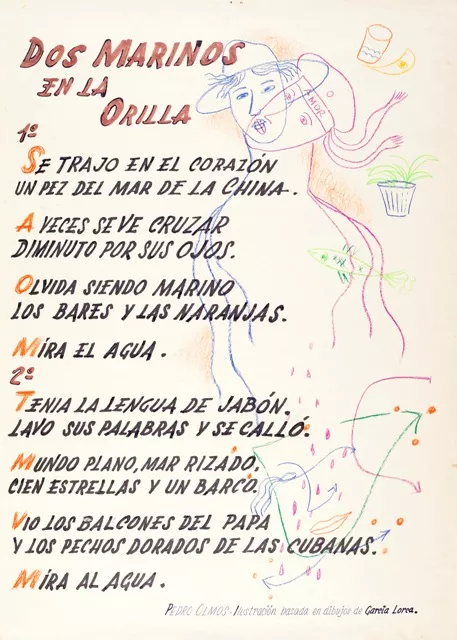 Dos marinos en la orilla