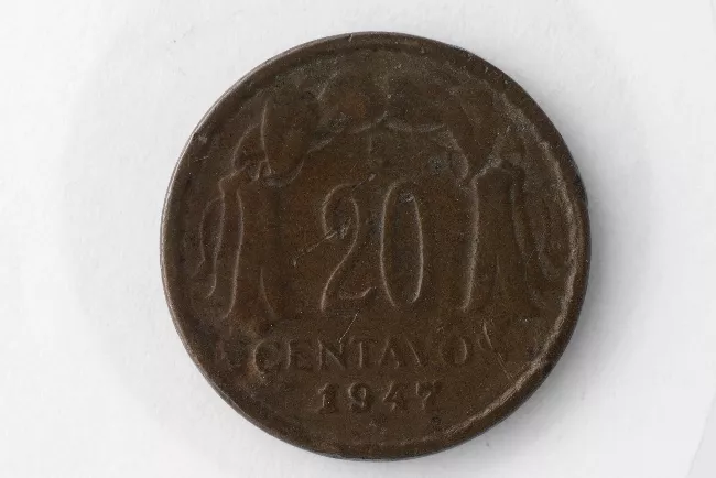Veinte centavos de peso