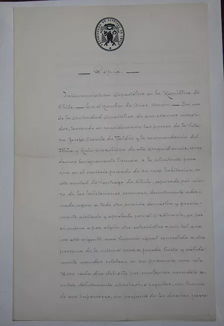 Autorización para celebrar misa diaria
