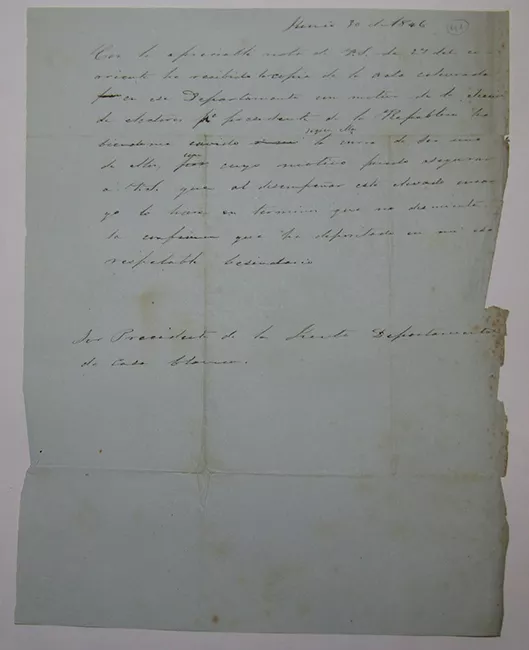 Carta borrador sobre desempeño en cargo elección de electores para presidente de la república