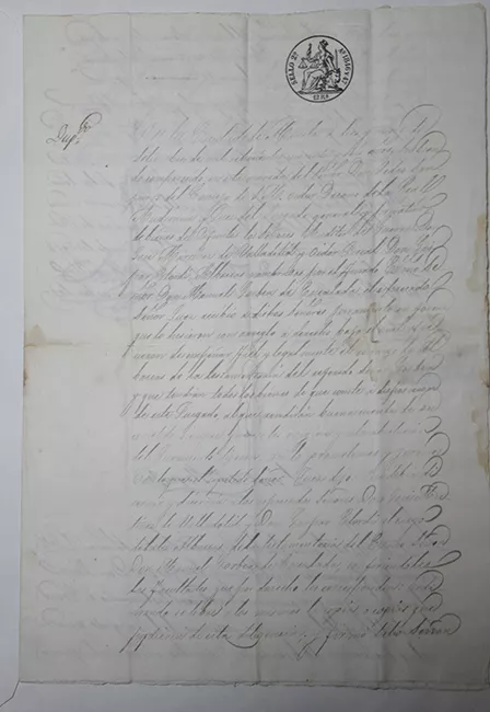 Juramento sobre Bienes y disposiciones