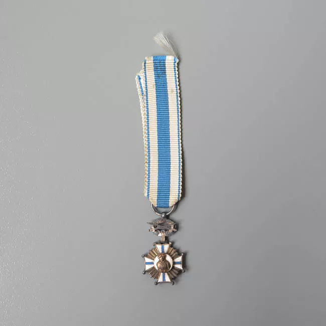 Botón Miniatura y Condecoración de Carlos Ibáñez