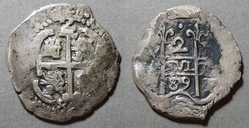 Moneda de 2 Reales (Carlos II)