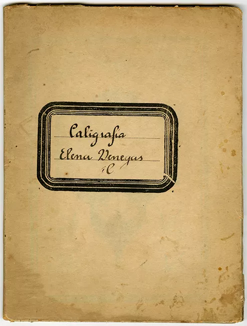 Cuaderno de caligrafía gótica 