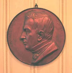 Medallón con retrato de Don  Manuel Montt