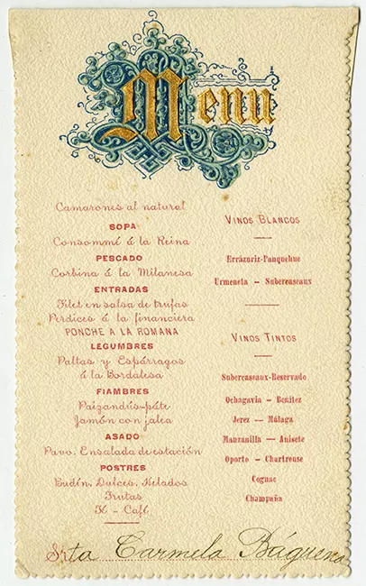 Menú Zacarías Atienza
