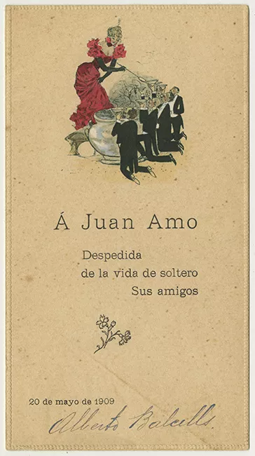 Menú despedida de soltero a Juan Amo