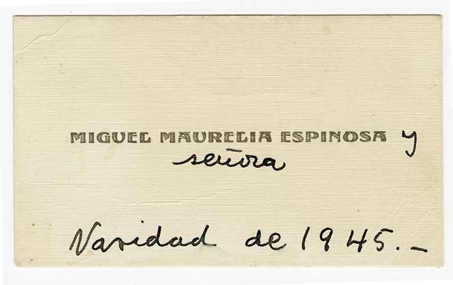 Tarjeta de saludo de navidad  para familia Rodríguez Olea