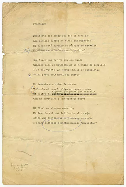 Borsalino con correcciones