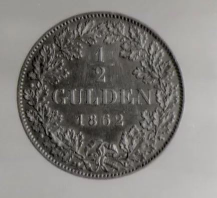 Moneda alemana de medio gulden