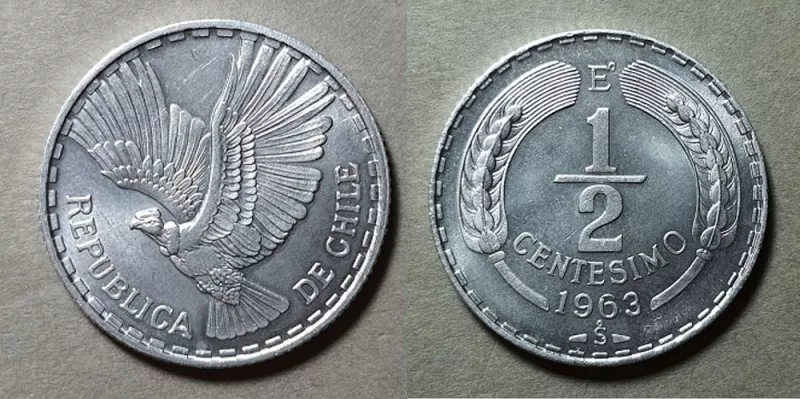 Moneda de 1/2 centésimo (República)
