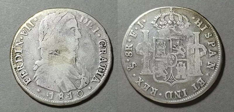 Moneda de 8 Reales (Fernando VII)