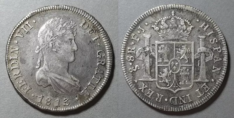 Moneda de 8 Reales (Fernando VII)