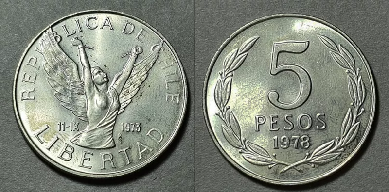 Moneda de 5 Pesos (República)