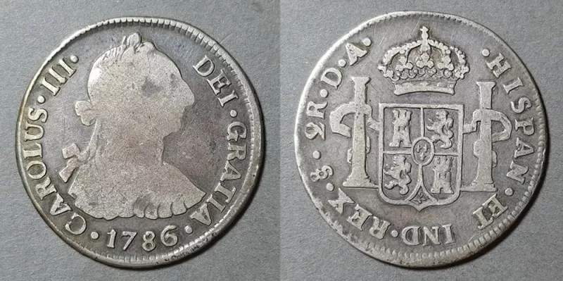 Moneda de 2 Reales (Carlos III)