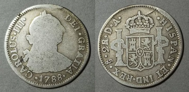 Moneda de 2 Reales (Carlos III)