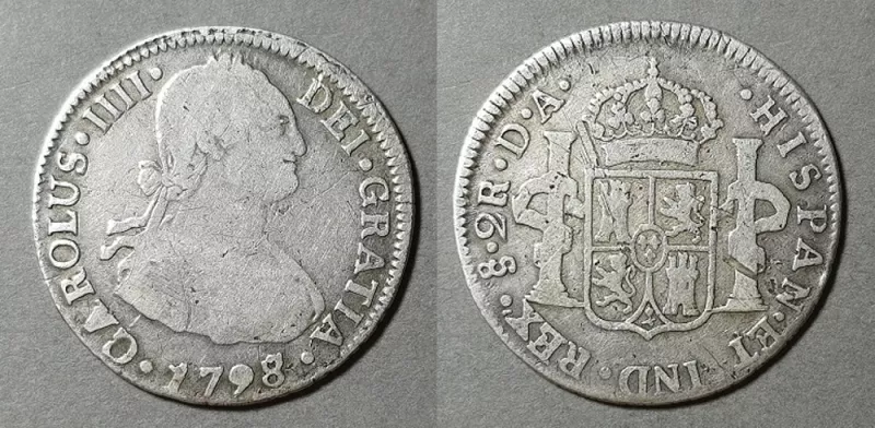 Moneda de 2 Reales (Carlos IV)